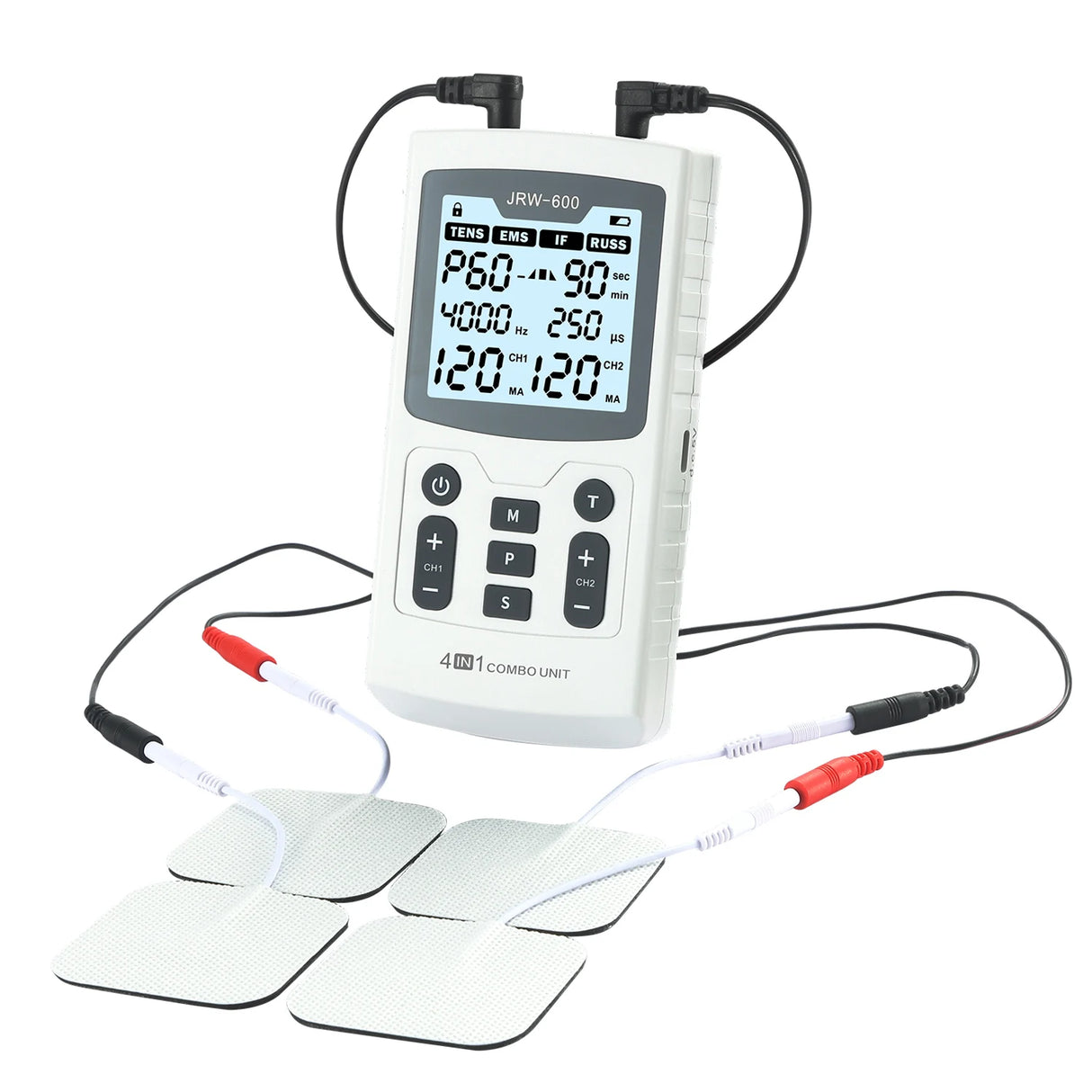 Appareil d’Électrostimulation EMS TENS 4-en-1 – Récupération Musculaire
