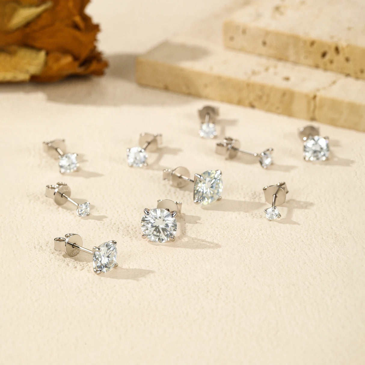 Boucles d’Oreilles en Moissanite – Argent 925 Élégance
