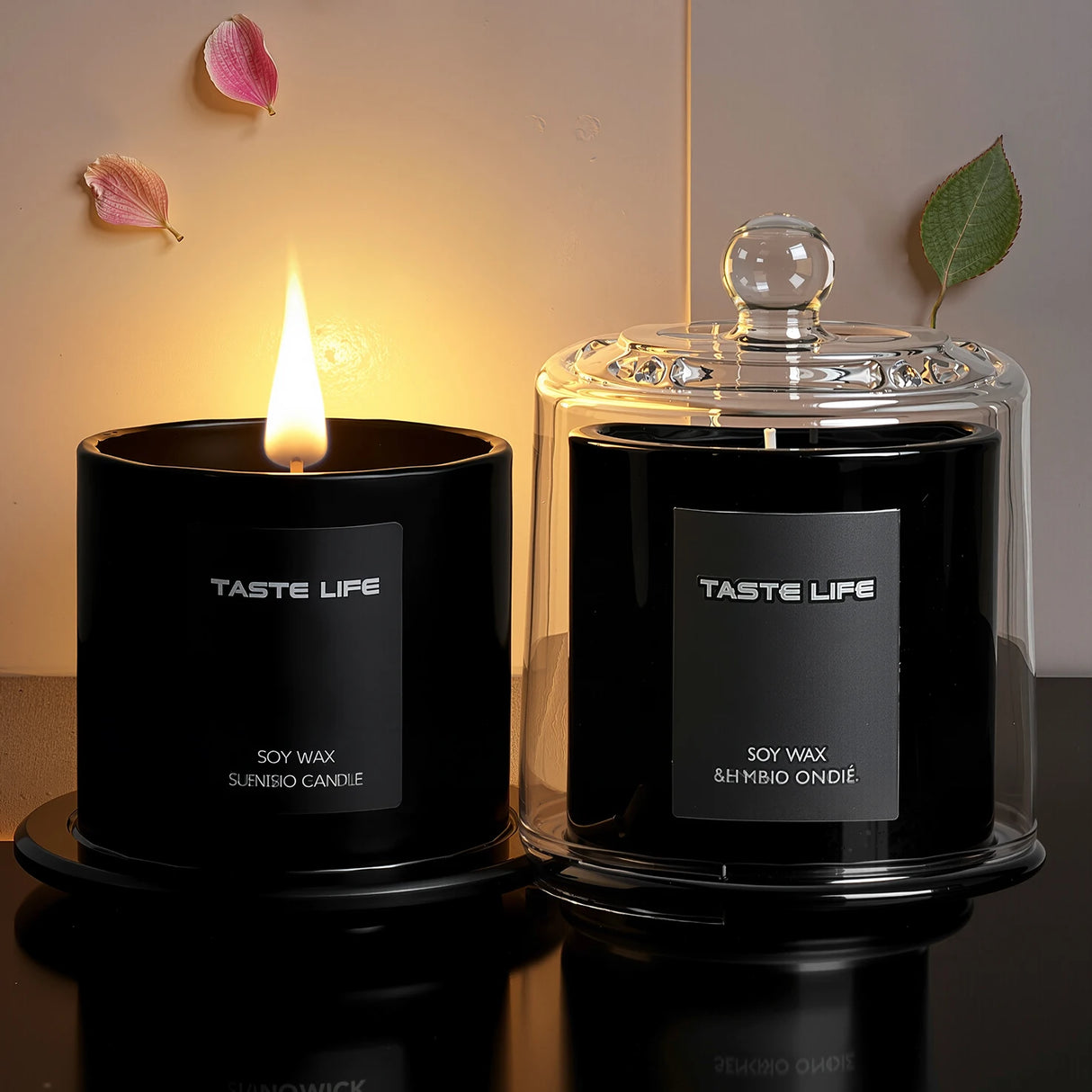 Bougie Parfumée Soja & Cloche en Verre | Aromathérapie Zen