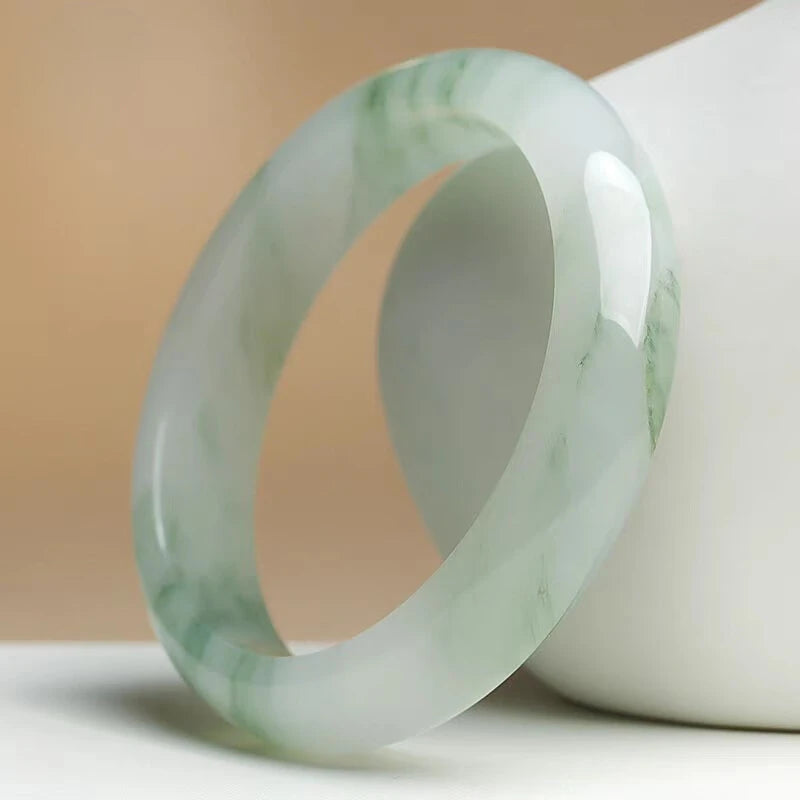 Bracelet Jade Tianshan Transparent – Élégance Naturelle & Bijou Raffiné