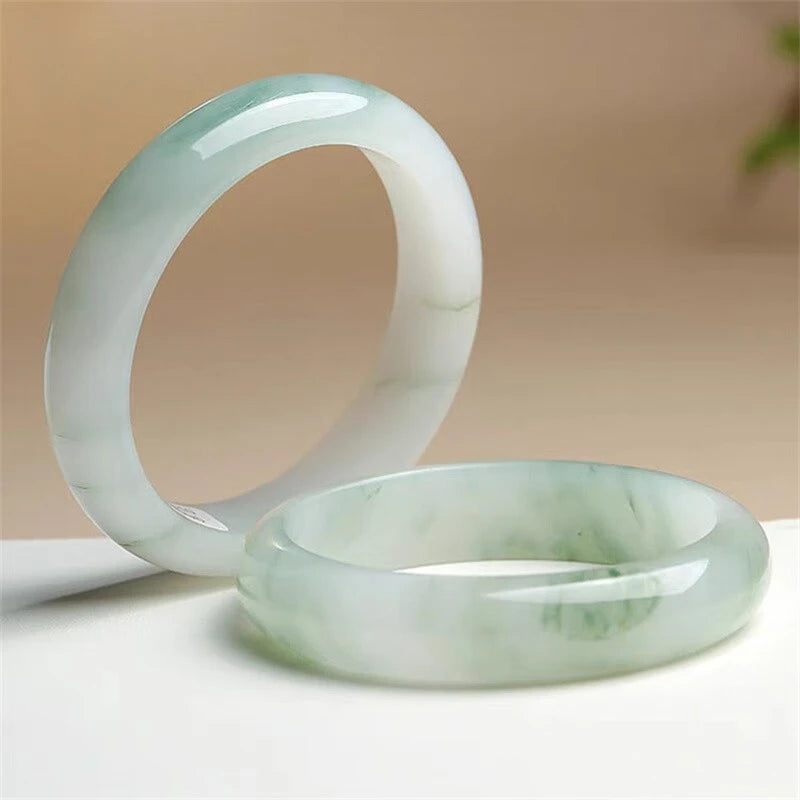 Bracelet Jade Tianshan Transparent – Élégance Naturelle & Bijou Femme