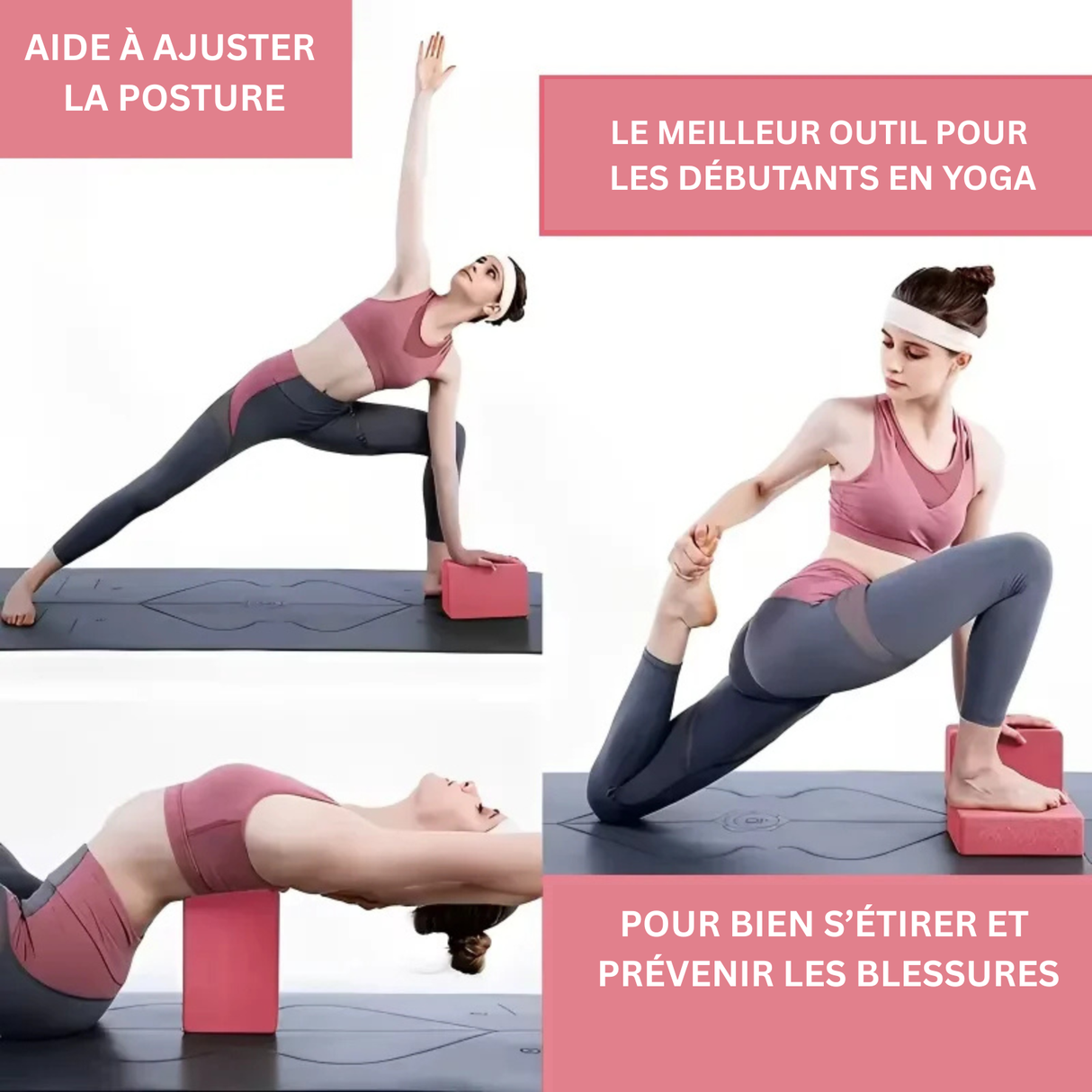 Brique de yoga pour etirement