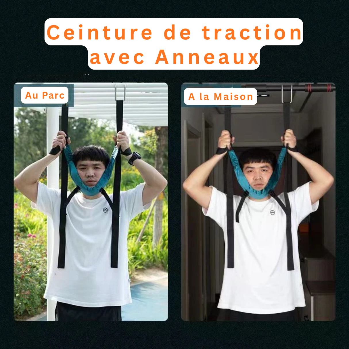 Ceinture de Traction Cervicale avec anneaux