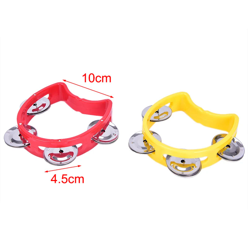 Guide des tailles Tambourins Enfant à 4 Grelots – 10 cm | Instrument Musical Éducatif & Jouet Festif