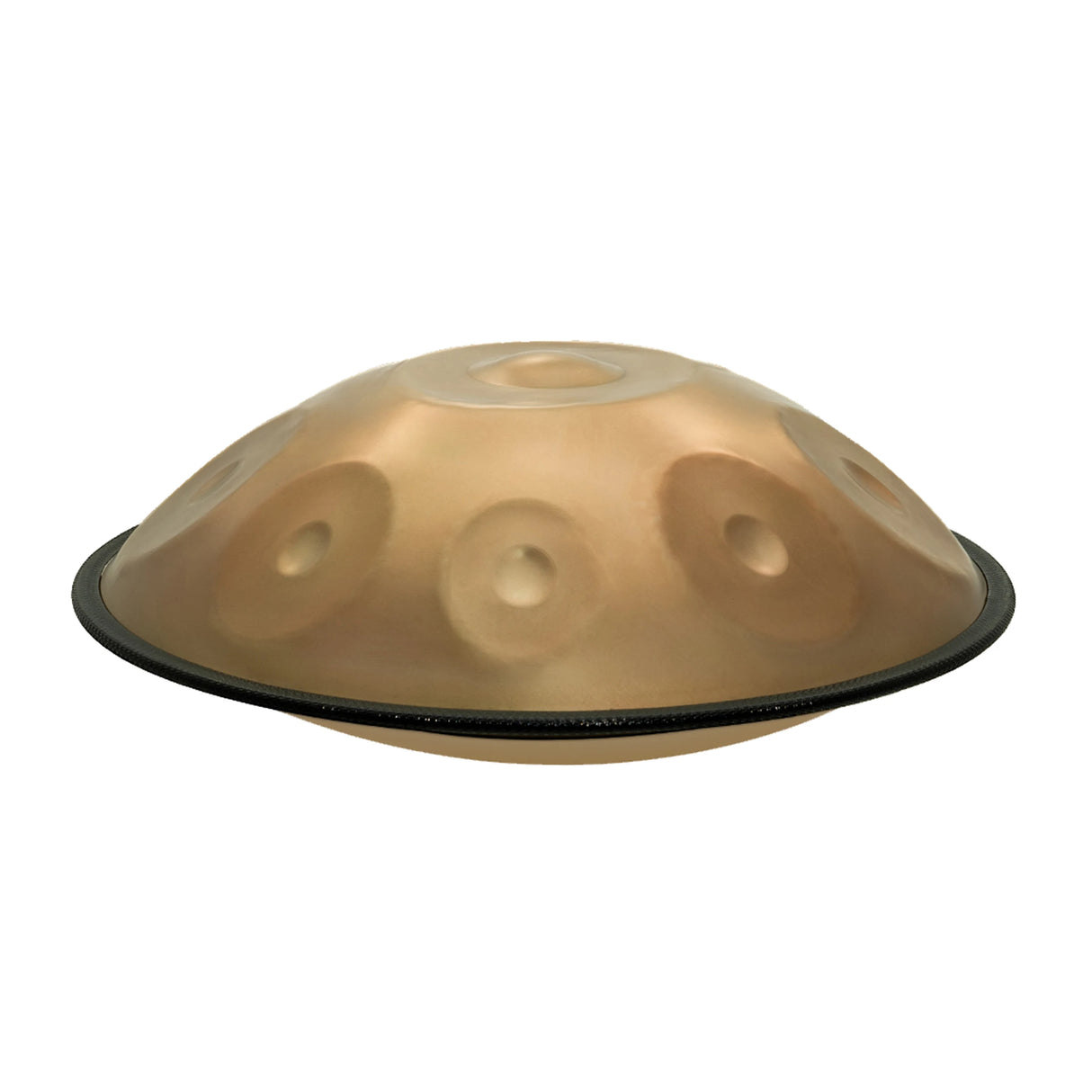 Handpan 9 Notes en Sol Mineur – Tambour Inoxydable Doré