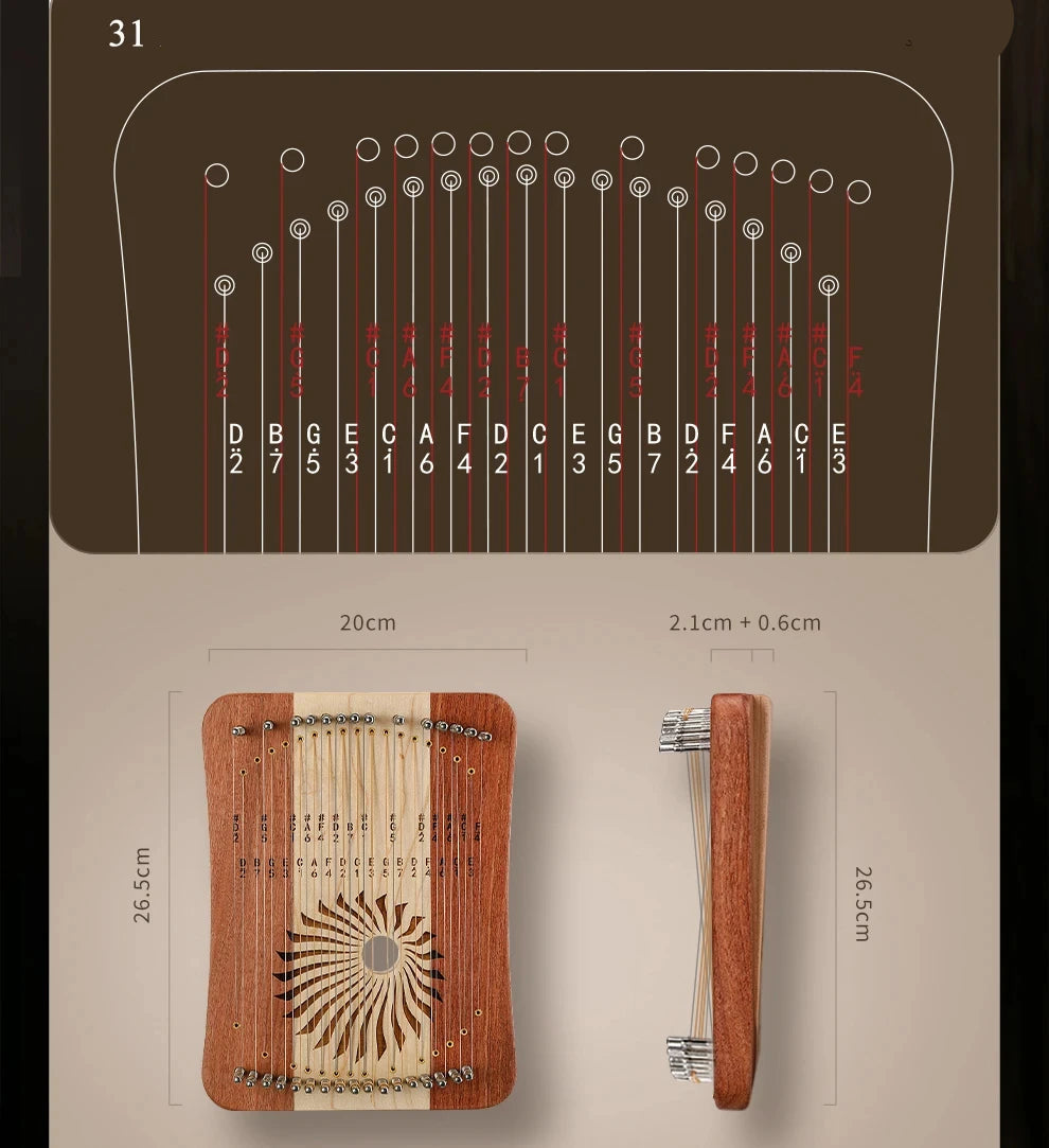 Kalimba guide des tailles