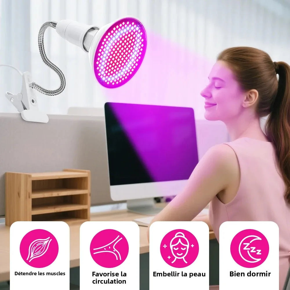 Lampe LED Rouge 660nm & Infrarouge 850nm – Anti-Âge & Récupération