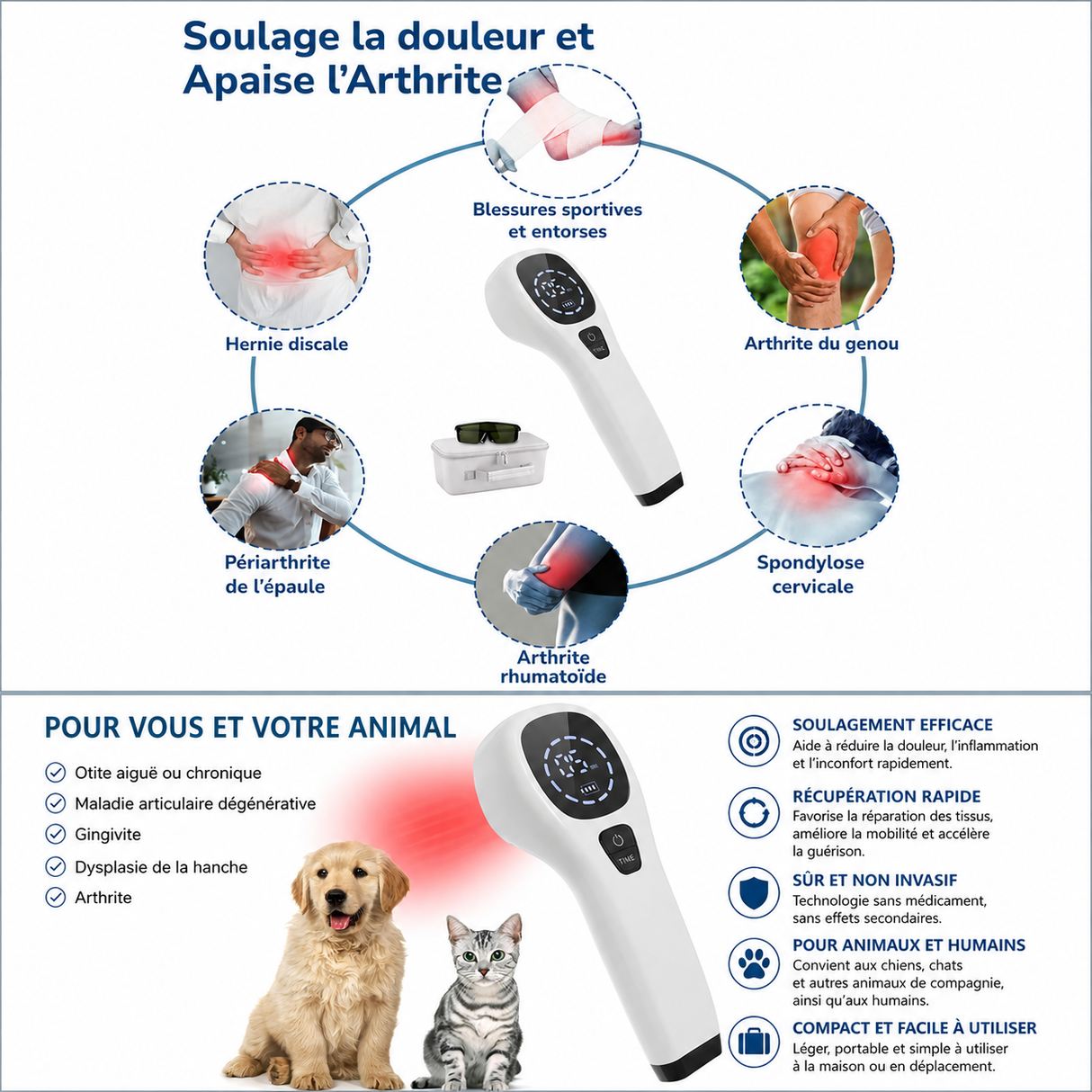 Laser Thérapie – Soulagement des Douleurs, Récupération Musculaire