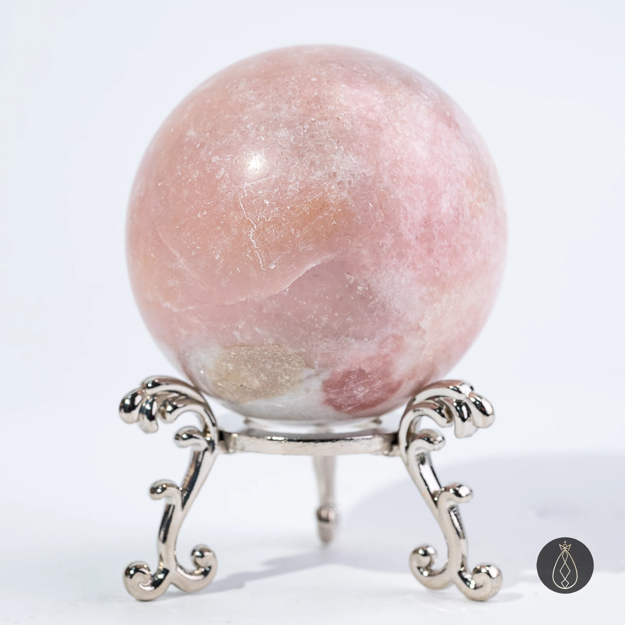 Sphère Opale Rose 5–7cm – Pierre d’Amour