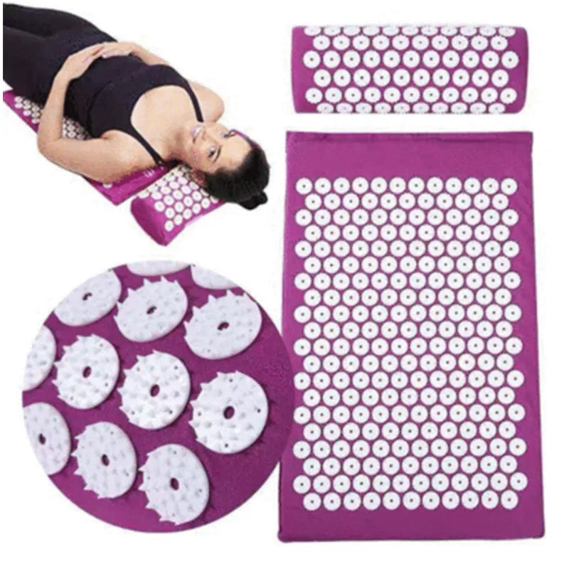 Tapis Acupression Anti-Stress + Coussin Massage