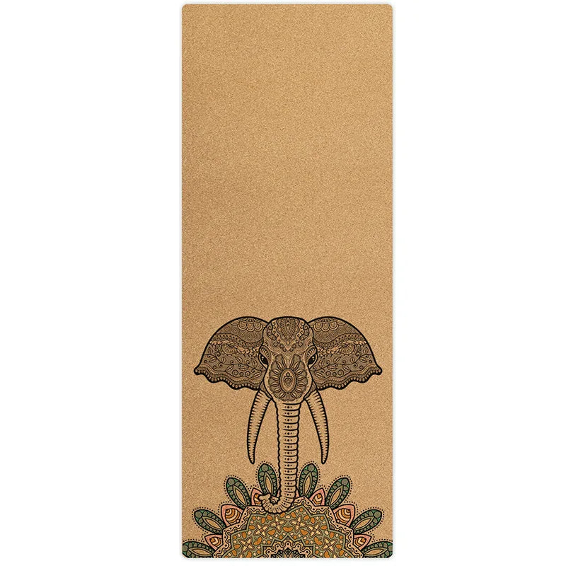 Tapis de yoga en chêne naturel pliable, motif 10