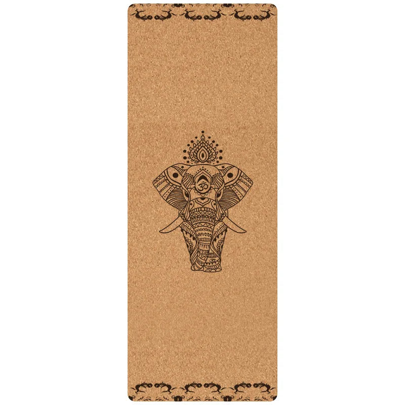 Tapis de yoga en chêne naturel pliable, motif 7