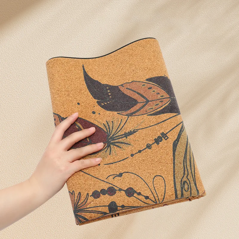 Tapis de yoga naturel en chêne pliable