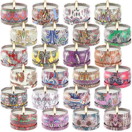 24 Bougies Parfumées Classiques | Coffret 