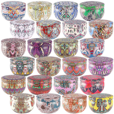 24 Bougies Parfumées Classiques | Coffret Cadeau 