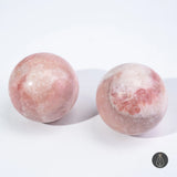2 Sphères Opale Rose 5–7cm 