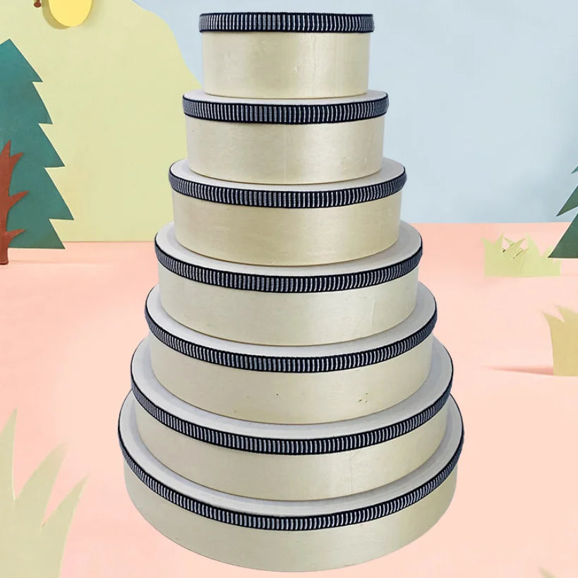 7 Tambourins Enfant en Bois 10 cm – Jouet Musical Éducatif à Percussion