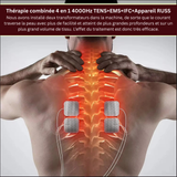 Appareil d’Électrostimulation EMS TENS 4-en-1 – Soulagement des Douleurs