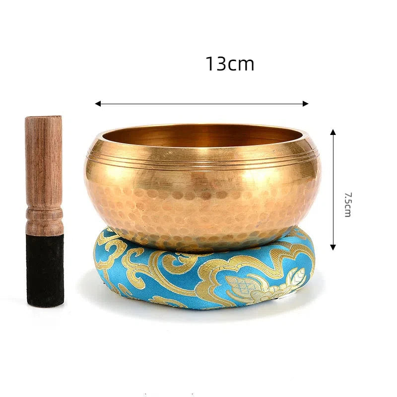 Bol Chantant Tibétain 13 à 20 cm – Bol de Méditation en Laiton 