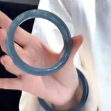 Bracelet Jade Bleu  – Élégance Intense & Énergie Protectrice