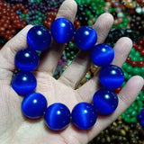 Bracelet Opale Naturelle Multicolore – Énergie, Élégance Bleu fonce