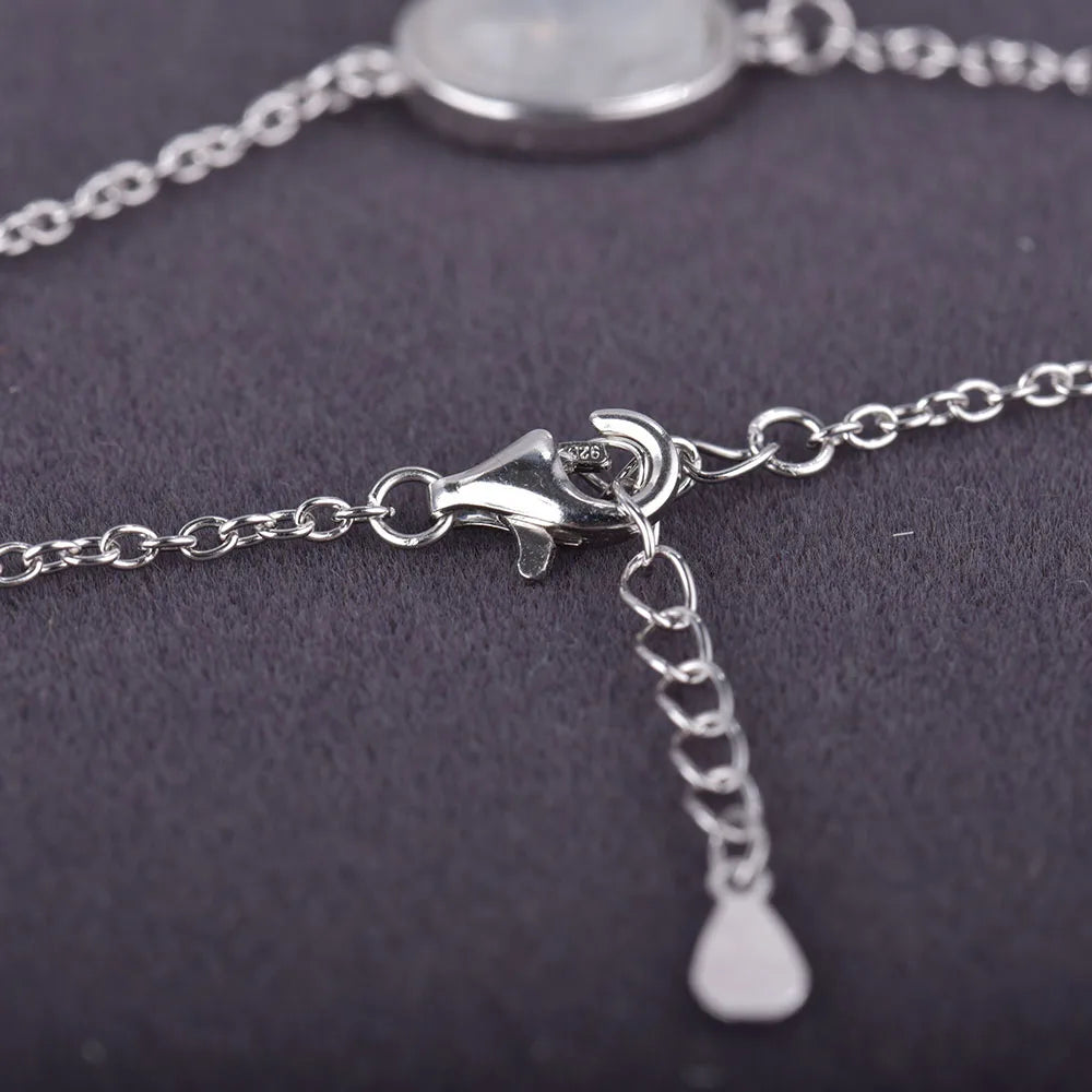 Bracelet Pierre de Lune Argent 925 – Éclat Mystique 