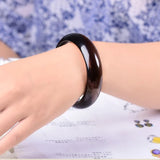 Bracelet pierre naturelle Obsidienne Noire Œil Arc-en-ciel 