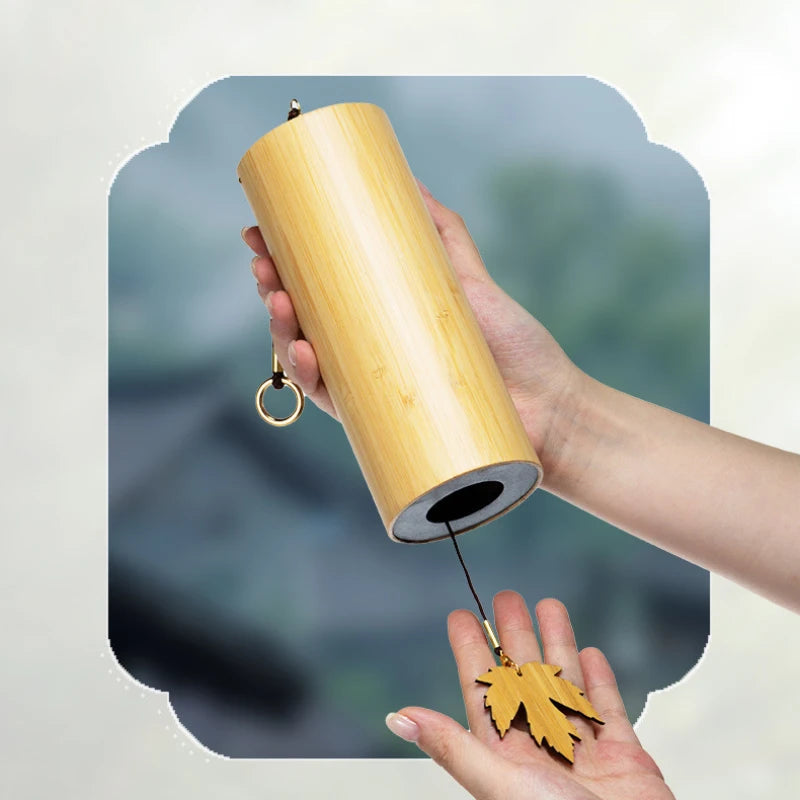 Carillon à Vent en Bambou 8 Tubes – Carillon Extérieur 