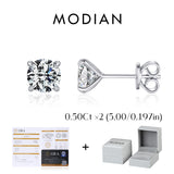 Certificat et Boîte Boucles d’Oreilles  0.5 ct