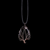 Collier Arbre de Vie 7 Chakras en Pierres Naturelles – Pendentif noir
