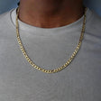 Collier Chaîne Figaro 4MM en Or 18K – Élégance Intemporelle Style Affirmé