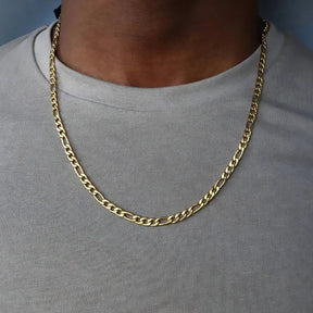 Collier Chaîne Figaro 4MM en Or 18K – Élégance Intemporelle Style Affirmé