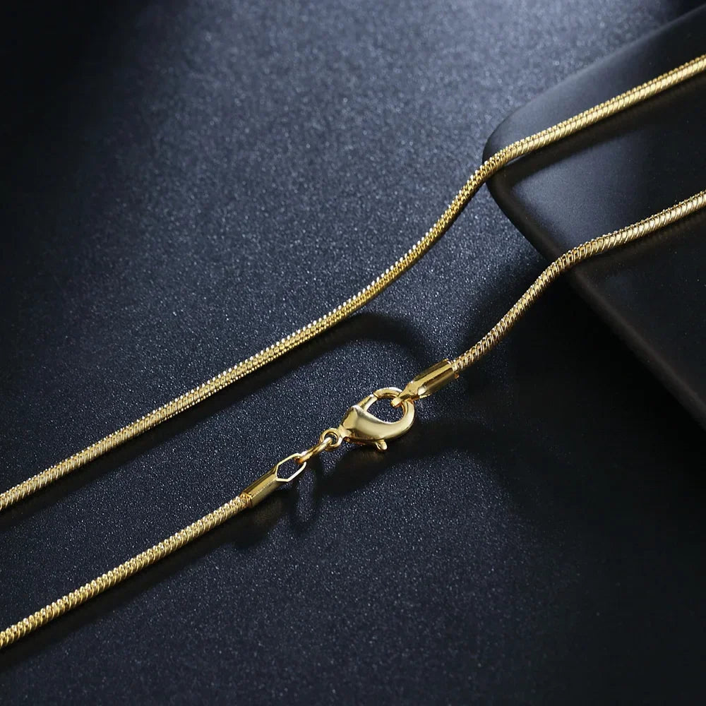 Collier Chaine Serpent 2mm en Or 18K 