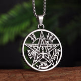 Collier Pentagramme en Acier Inoxydable – Étoile & Symbolique