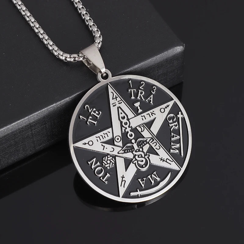 Collier Pentagramme en Acier Inoxydable – Étoile & Symbolique