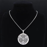 Collier Triskèle Celtique en Acier Inoxydable 