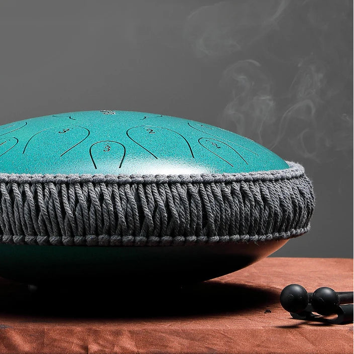  Glucophone 15 Notes – Steel Tongue Drum Tonalité Ré – Instrument 