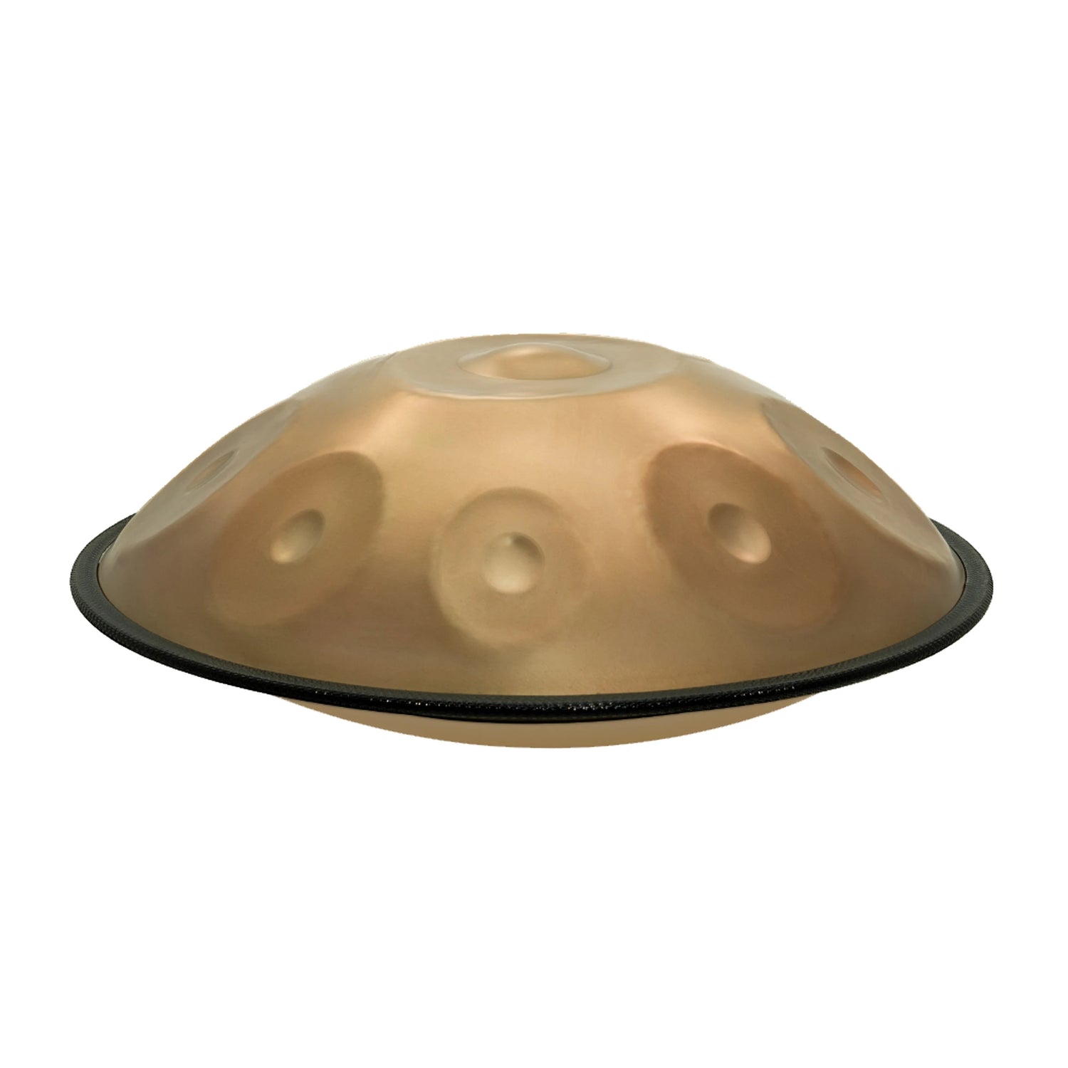 Handpan 9 Notes en Sol Mineur – Tambour Inoxydable Doré