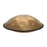 Handpan 9 Notes en Sol Mineur – Tambour Inoxydable Doré