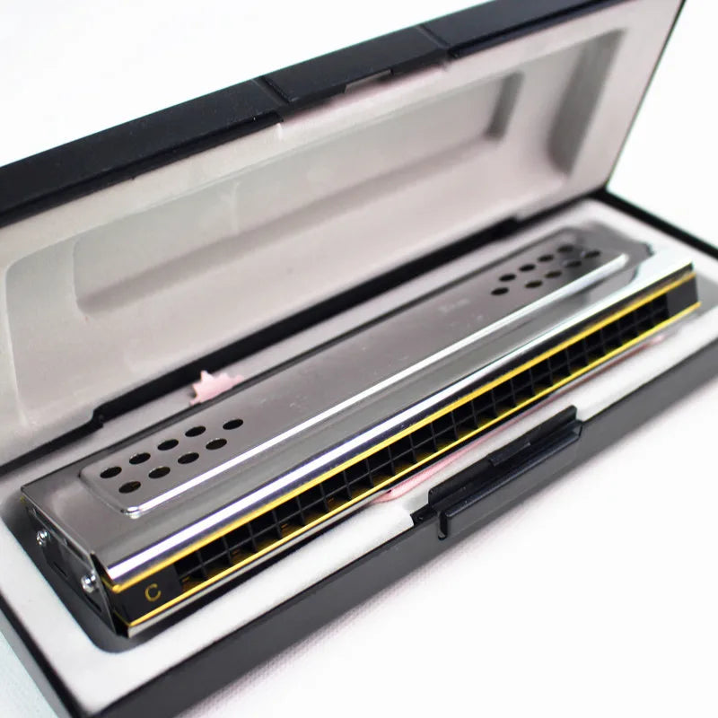 Harmonica Double Face C et G 24 Trous Tremolo – Harmonica Professionnel 