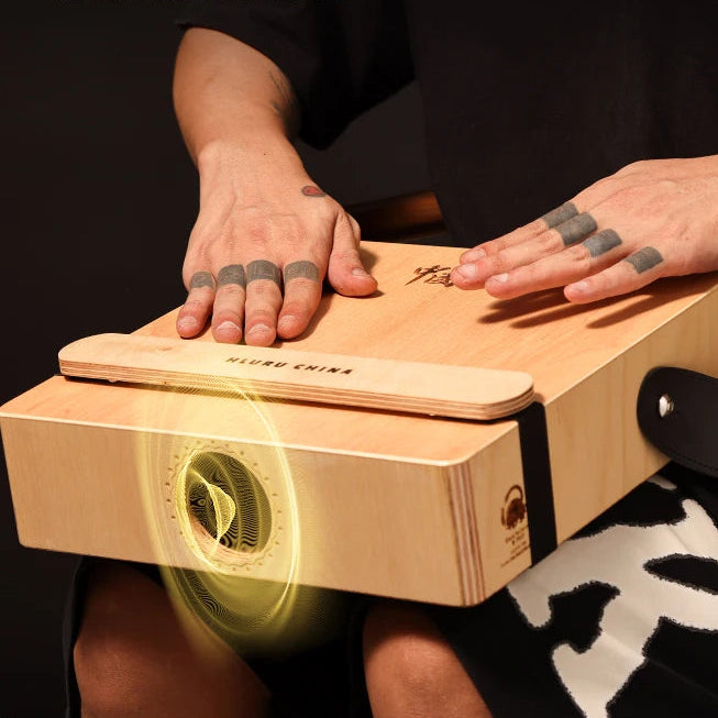 Jouer du Cajón Portable en Bois Hluru 