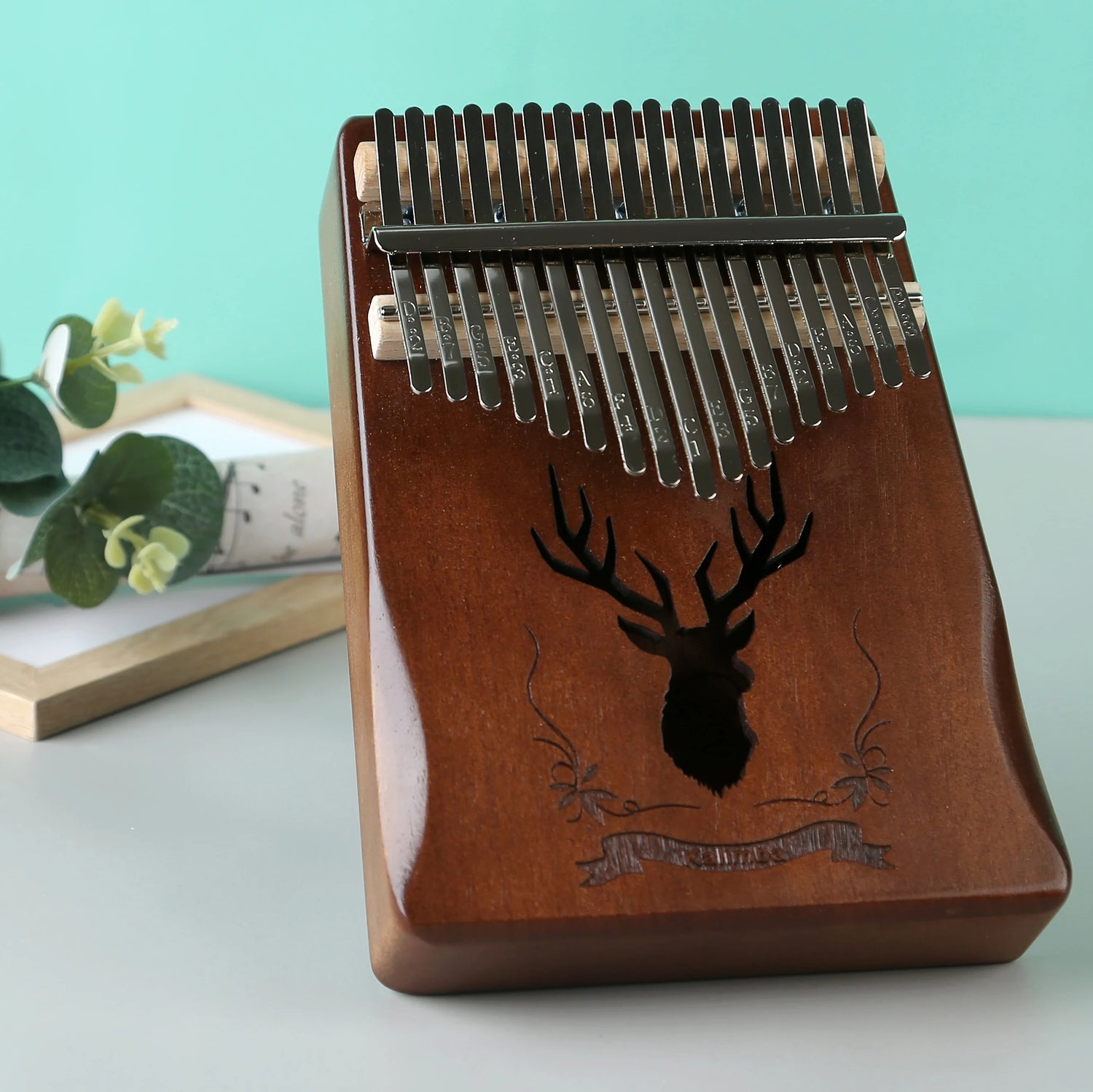 Kalimba – Piano à Pouces Accordé Manuel foncé