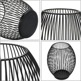 Lanterne Noire Vintage en Fer 