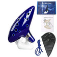 Ocarina Alto C en Céramique Bleue 