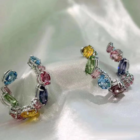 Parure Bijoux Cristal 2025 – Boucles d'oreilles pierres
