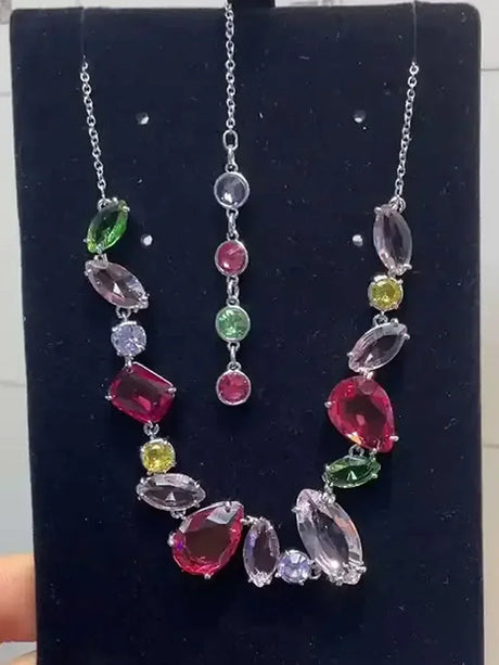 Parure Bijoux Cristal 2025 – Collier pierres