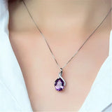 Pendentif améthyste collier