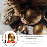 Petit Bol Tibétain Chantant 432Hz Fait Main – Méditation & Yoga
