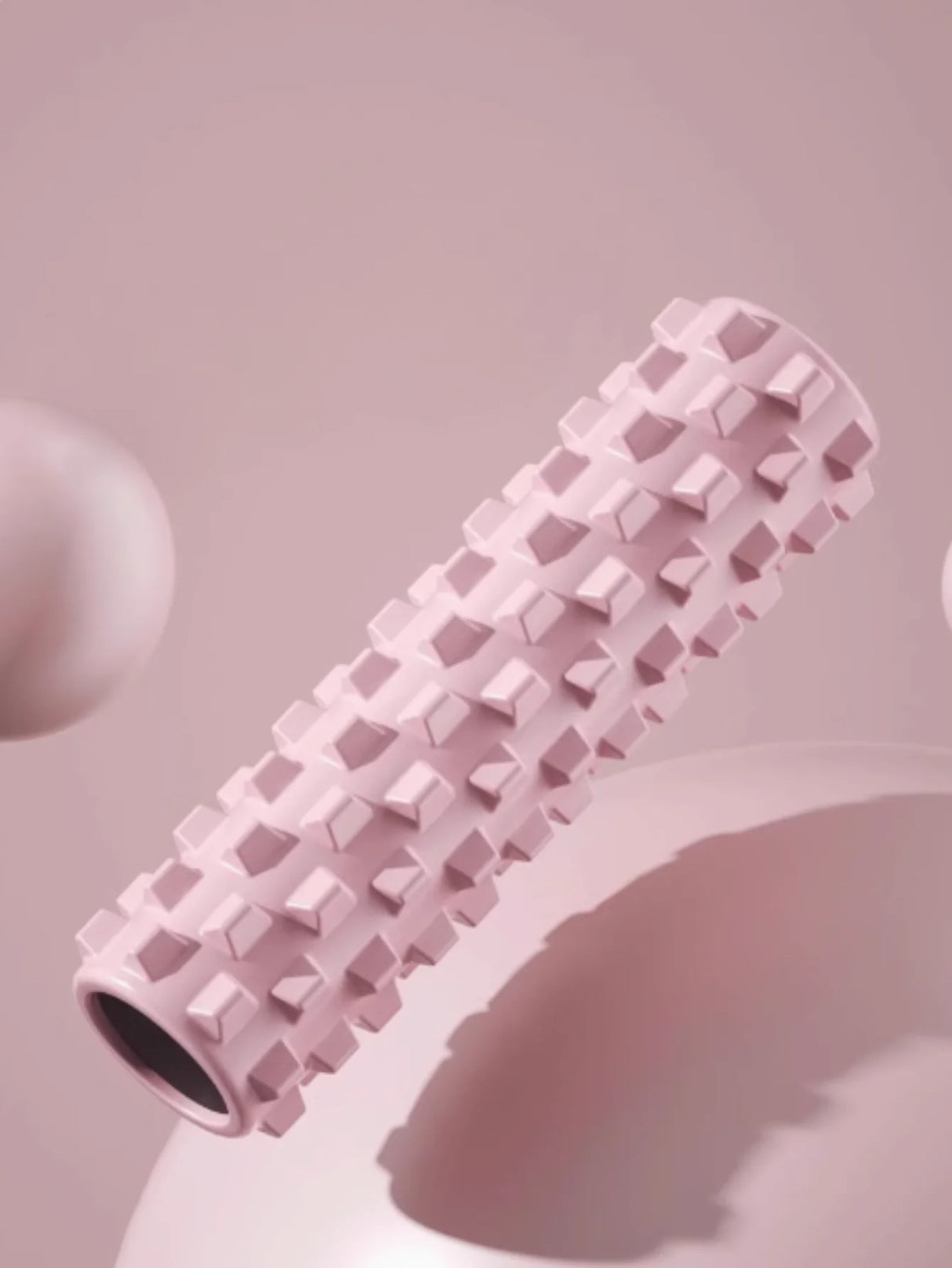 Petit Rouleau de Massage Musculaire Fitness rose