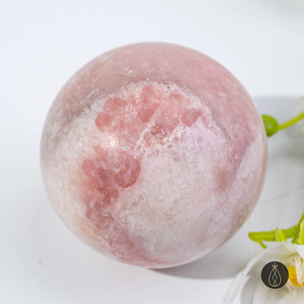Sphère Opale Rose 5–7cm – Pierre d’Amour & Harmonie Émotionnelle